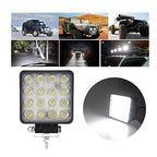 16 LED Square Fog Light 6 Inch 12Volt