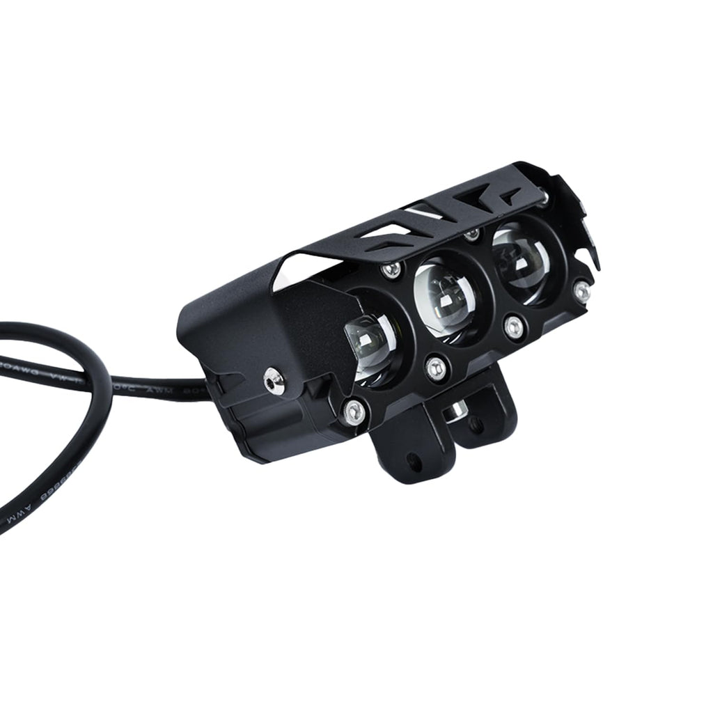 Super Bright SSLG JS33 PRO 3 Led Fog Light Lamp | 12V&24V Common | White & Yellow And Pink With DRL| High/Low Beam | 4 Modes of Flashing Spotlight Universal for Bikes, Cars, SUVs & Thar (Pack of 1)