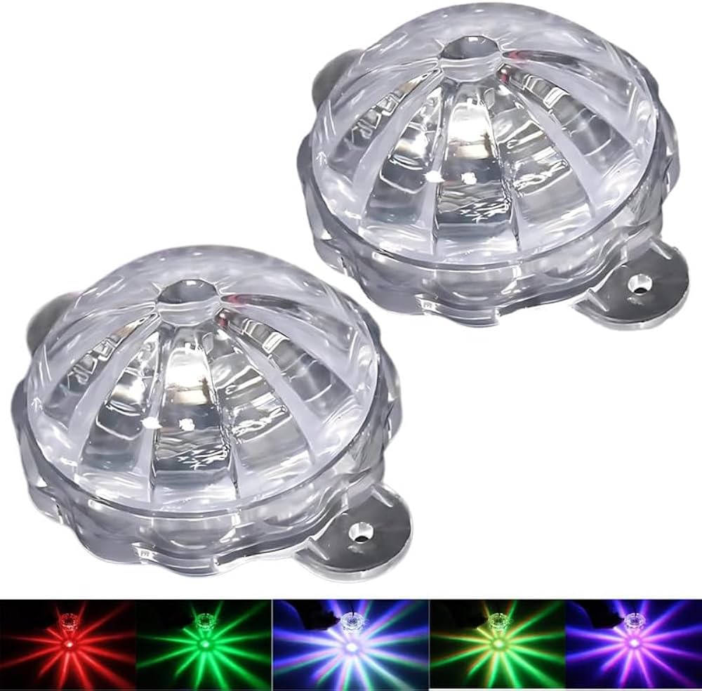 RGB LED Star Underglow Light | 12V/24V Common Flash Mode Set of 2