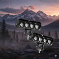 SSLG JS34 PRO Super Bright 4 LED Fog Light I 4 Mode Changing Light With Flashing I High/Low Beam I (12V/24V)Common Metal/Hard Plastic Body Fog Light Universal Fit (Pack of 2)